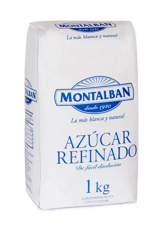Azucar Refinada Montalban 1 Kg Papel