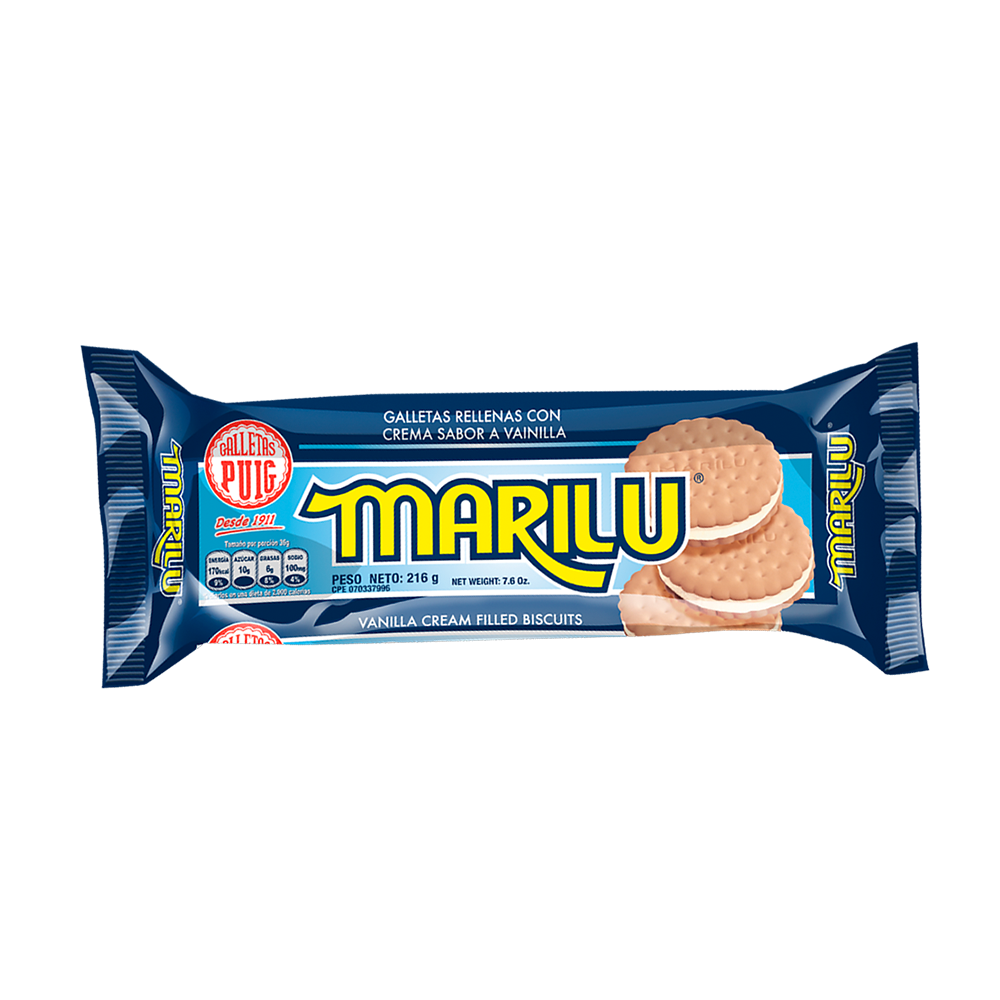 Galletas Puig Marilu Vainilla Tubular 216 gr.