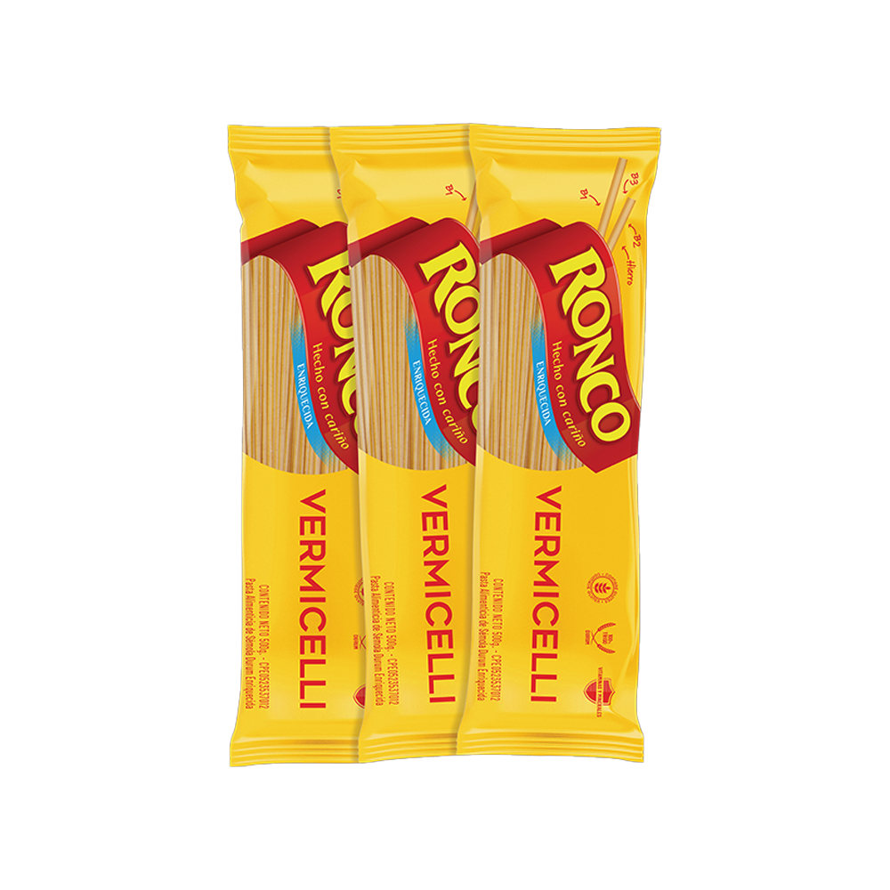Pasta Vermicelli Ronco con Vitamina 500 gr