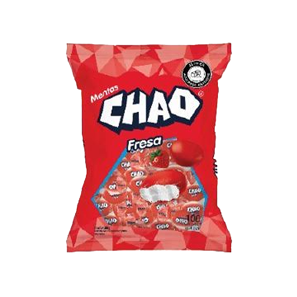 Caramelos Chao Fresa - Bolsa x 100 und.
