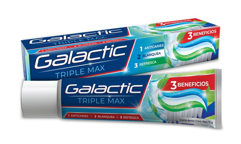Crema Dental Triple Max Galactic 75gr.