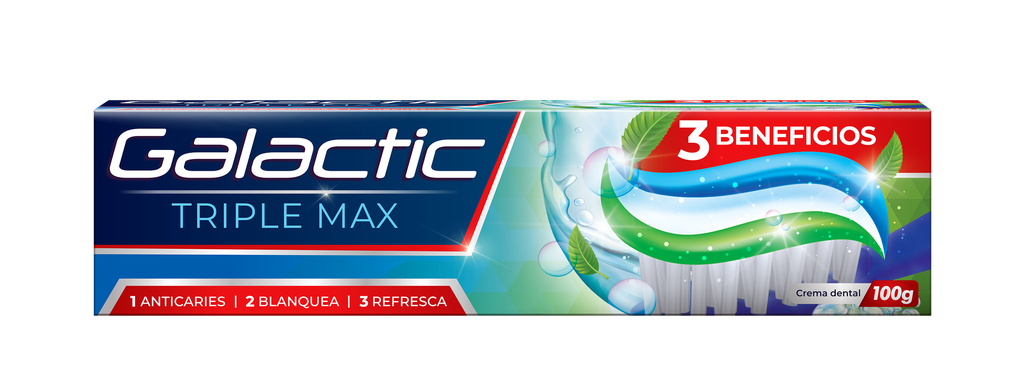Crema Dental Triple max Galactic 100gr.