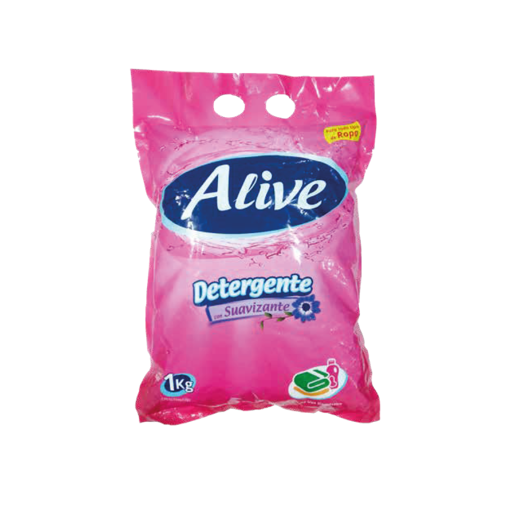 Detergente en polvo Alive Rosado 1kg