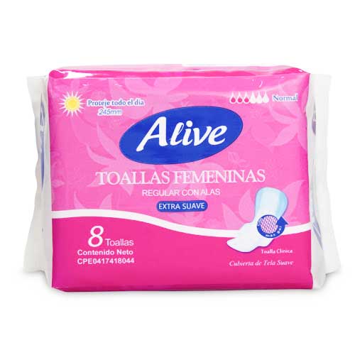 Toalla sanitaria Alive Diurno