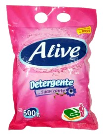 Detergente en polvo Alive Rosado 500g