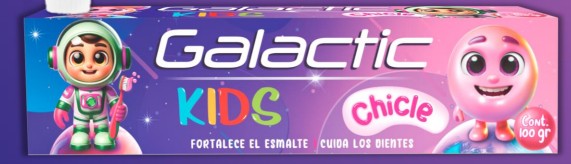 GALACTIC Crema Dental Astronauta Chicle Niños 100g