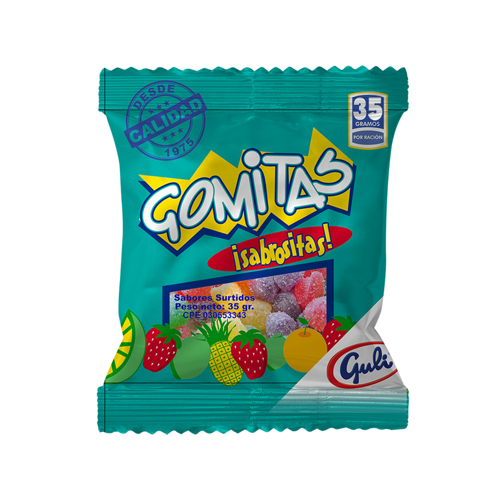 Gomitas Sabrositas Guli 16u x 35gr