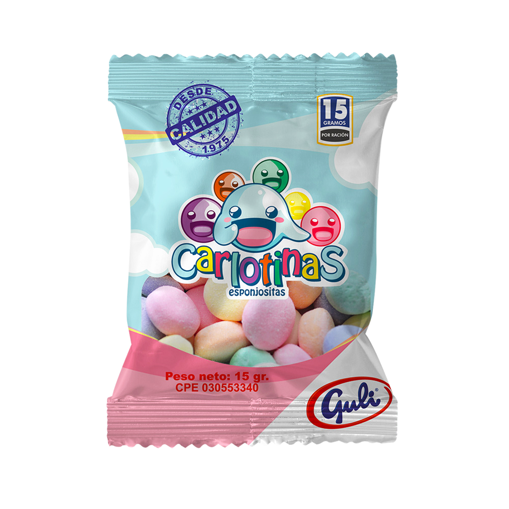 Carlotinas Guli Esponjositas 24u x 15gr