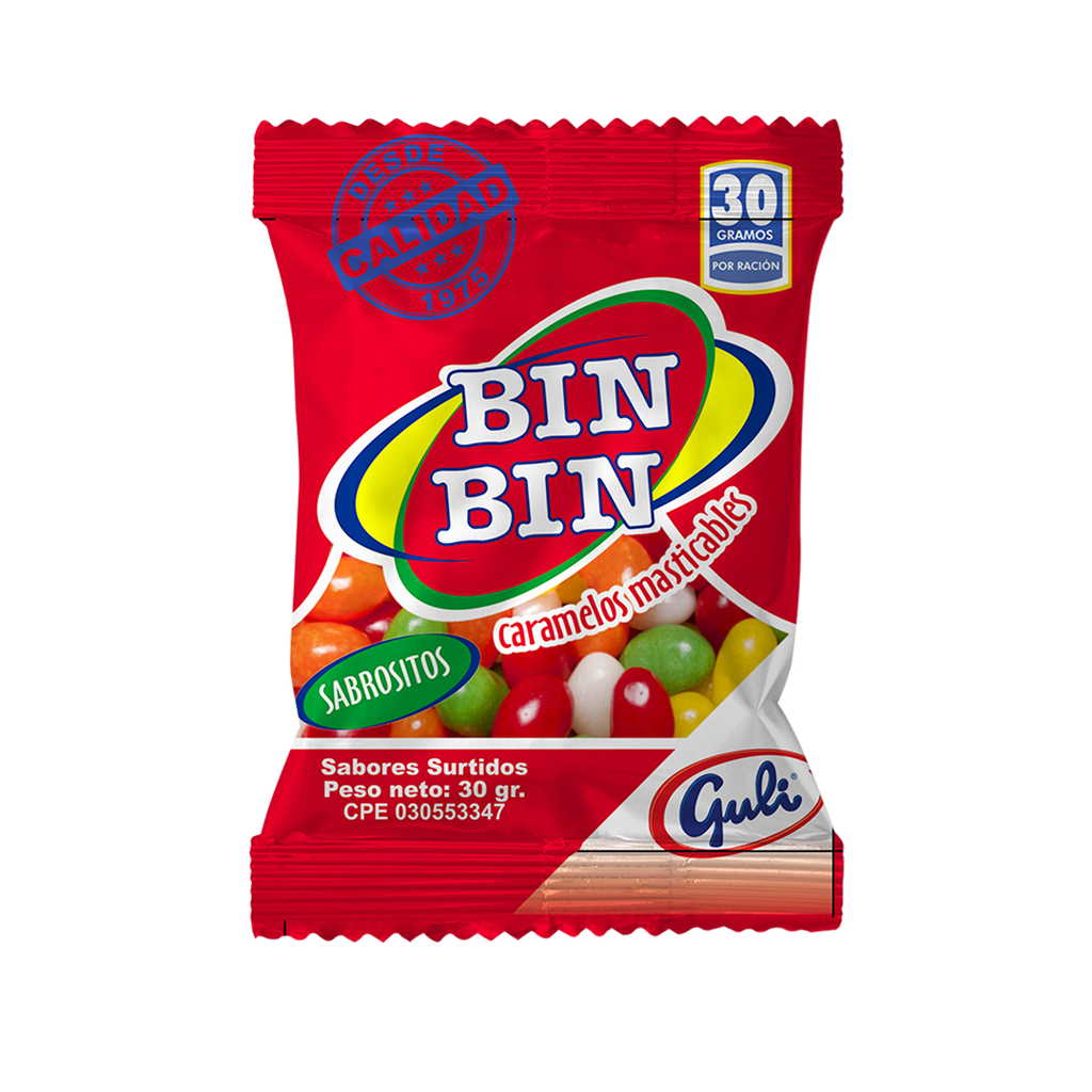Bin Bin Guli Caramelos Masticables 18u x 30gr
