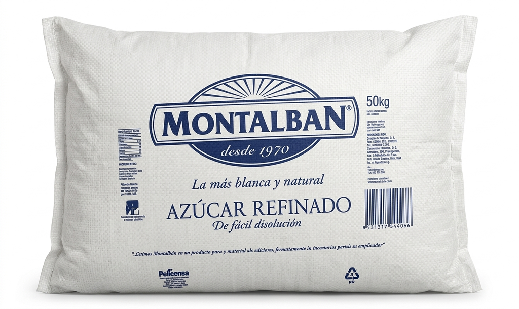Azúcar Blanca Konfit Montalban Saco 50 kg