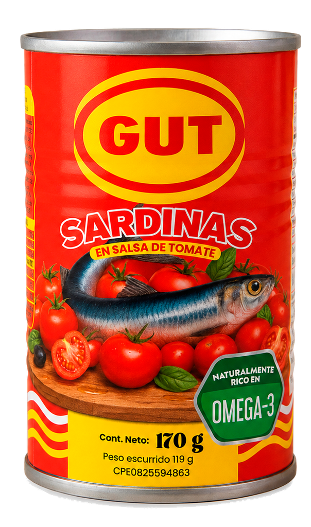 Sardinas GUT en Salsa de Tomate 170 gr