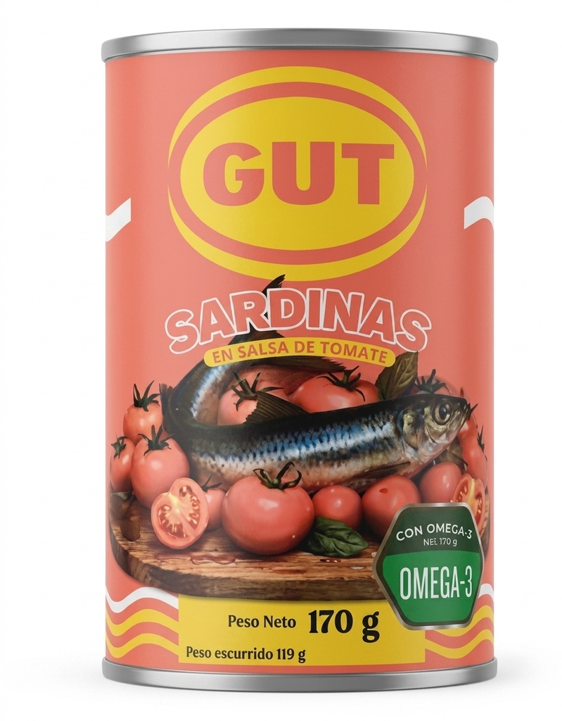 Sardinas GUT en Salsa de Tomate 170 gr