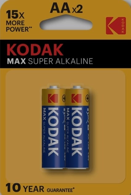 Pilas Kodak Max Super Alkaline Alcalina AA (x2)