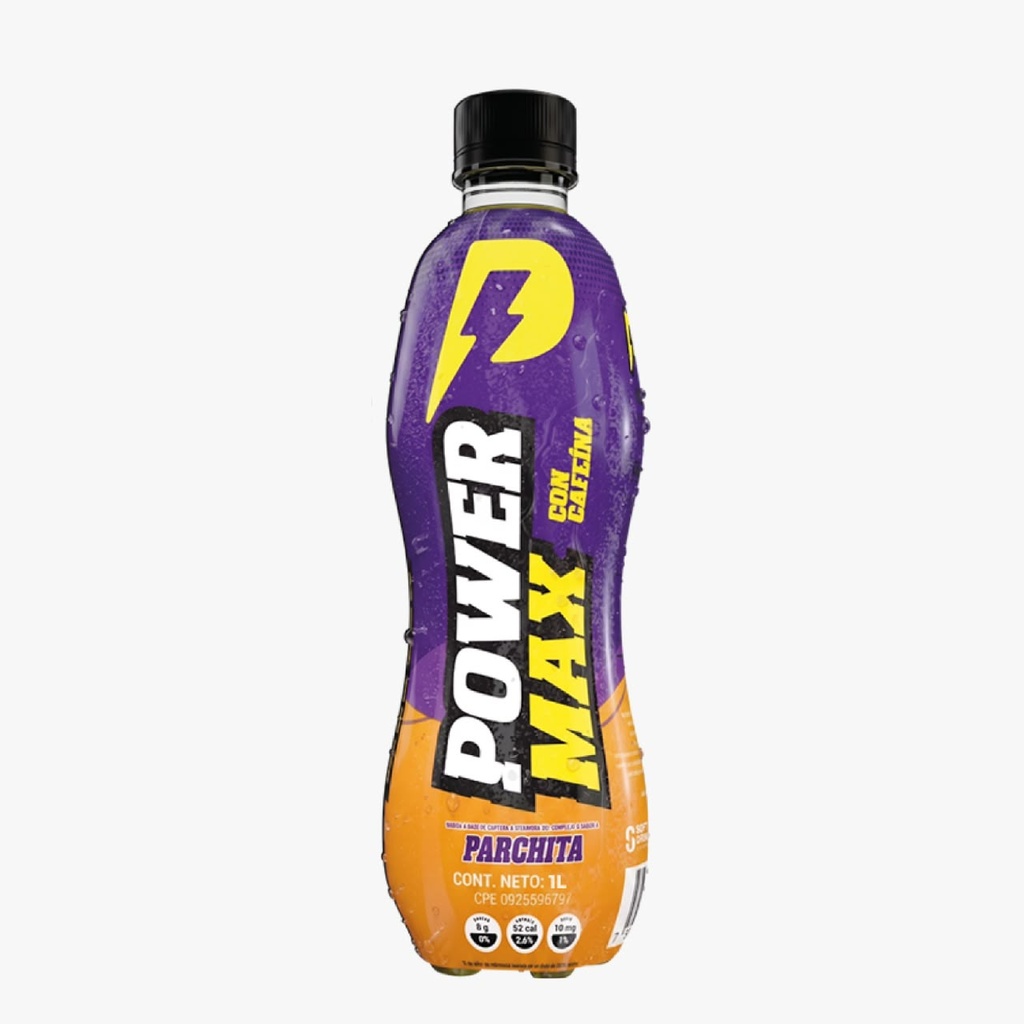 Power Max Parchita Bebida Energizante 1 L