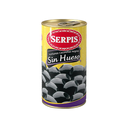 Aceitunas Negras Cacereñas Serpis sin Hueso Lata 350 gr