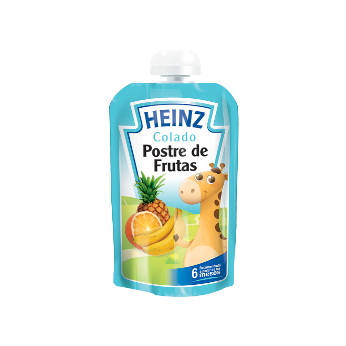 Colado Pouch de Postre de Frutas Heinz 113 gr.