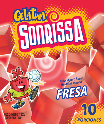 Gelatina de Fresa Sonrissa 66  G.