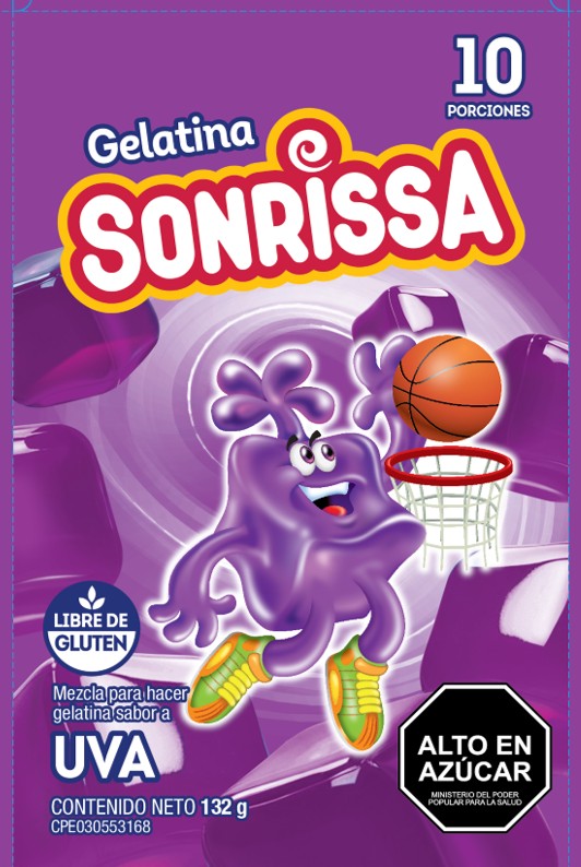 Gelatina de Uva Sonrissa 66 G.