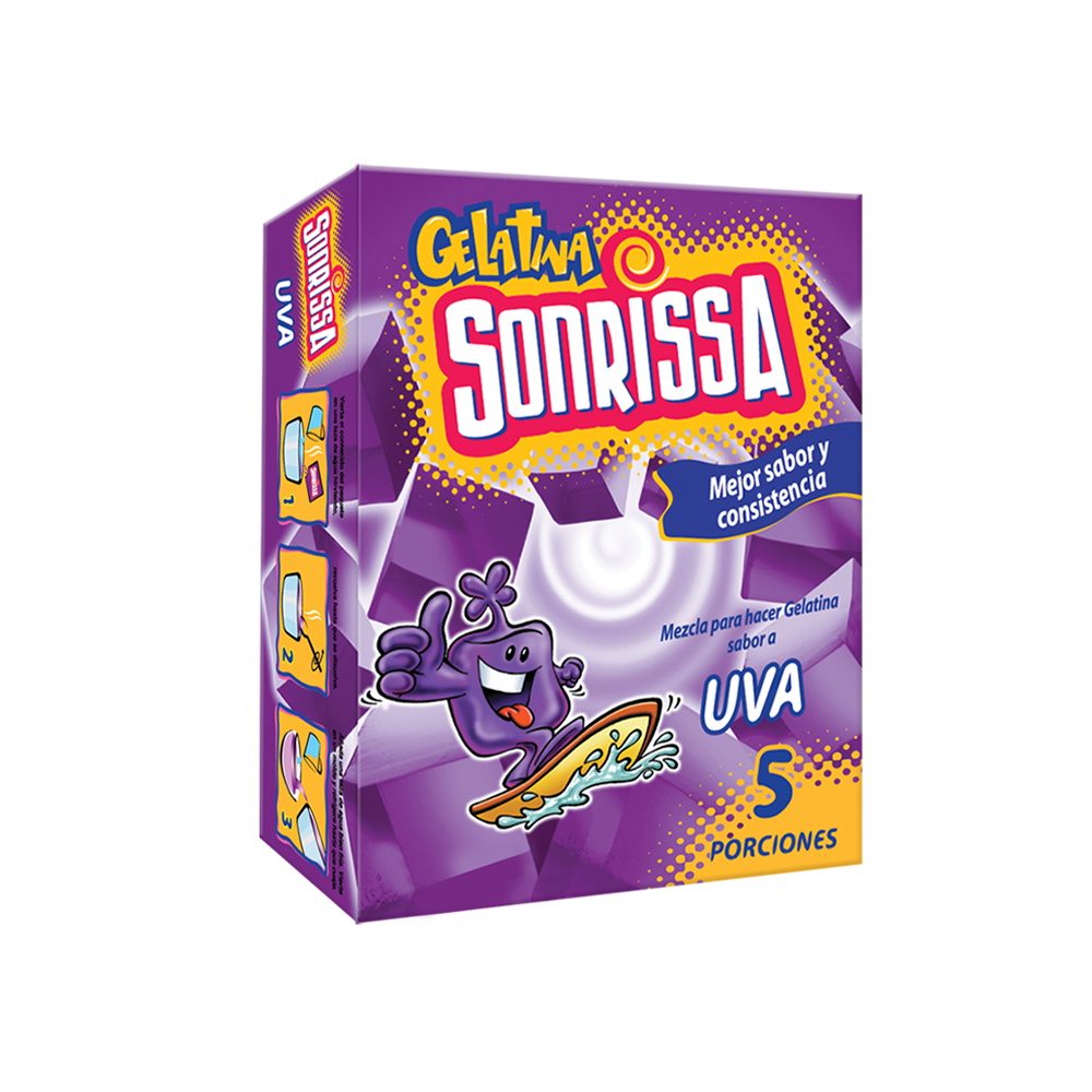 Gelatina de Uva Sonrissa 66 G.