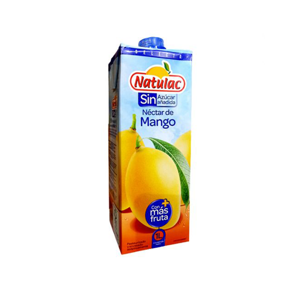 Néctar de Mango Natulac sin Azúcar UHT 1 Lt.
