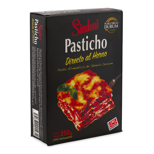Pasticho Directo al Horno Sindoni 250 gr