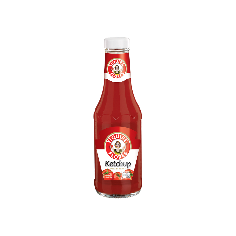Salsa de Tomate Ketchup Tiquire Flores 397 G