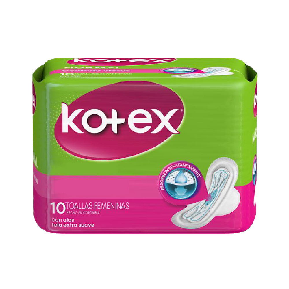 Toallas Femeninas Kotex Diurna 10 und