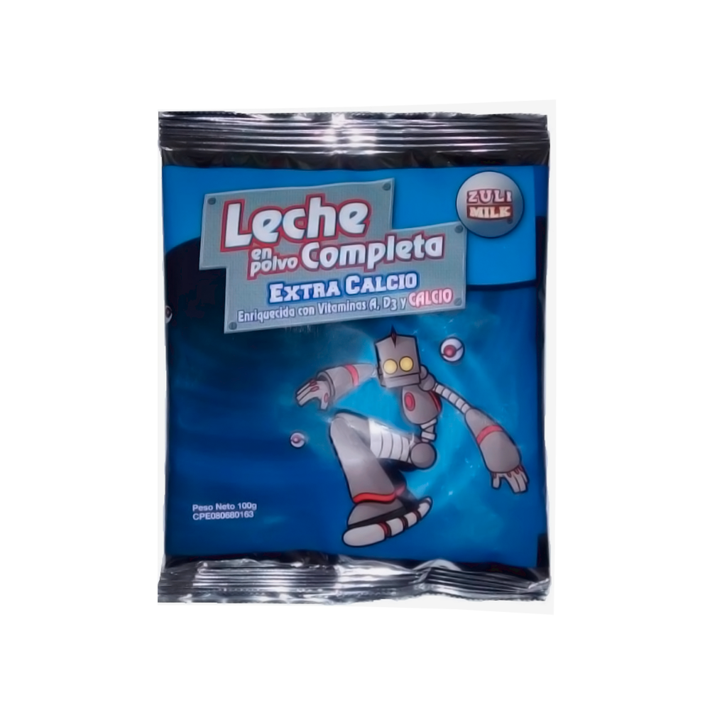 Zulimilk Leche en Polvo Completa Extracalcio Tuercas 100 gr
