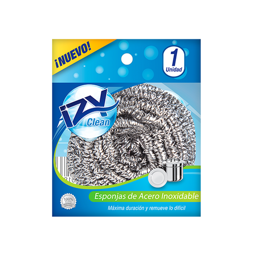 [7595751000186] Izyclean Esponja Acero Inoxidable