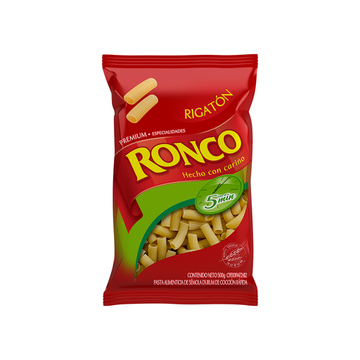 [7591123000372] Pasta Ronco Rigatoni Jet 500 gr