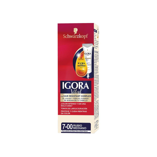 [7702045476064] Tinte Igora Vital 7-00 Rubio Mediano Tubo 50 ml