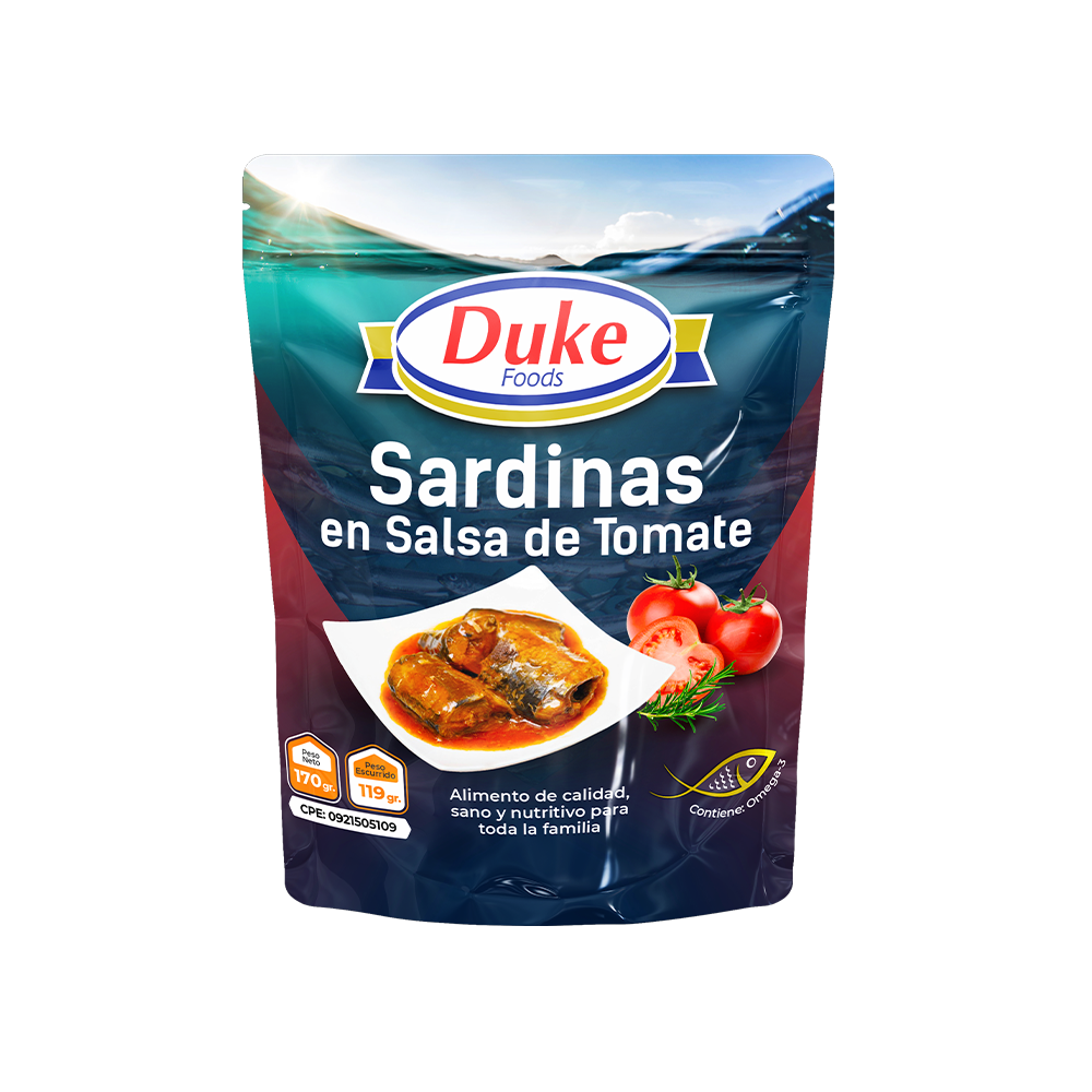 Sardinas en Salsa Tomate 140 gr Duke