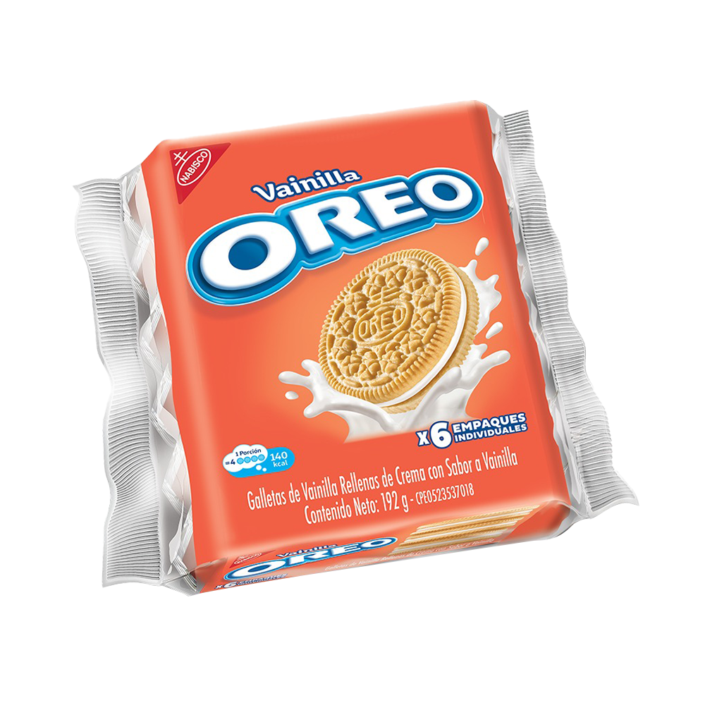 Galleta Oreo Vainilla 192g (6 Unidades)