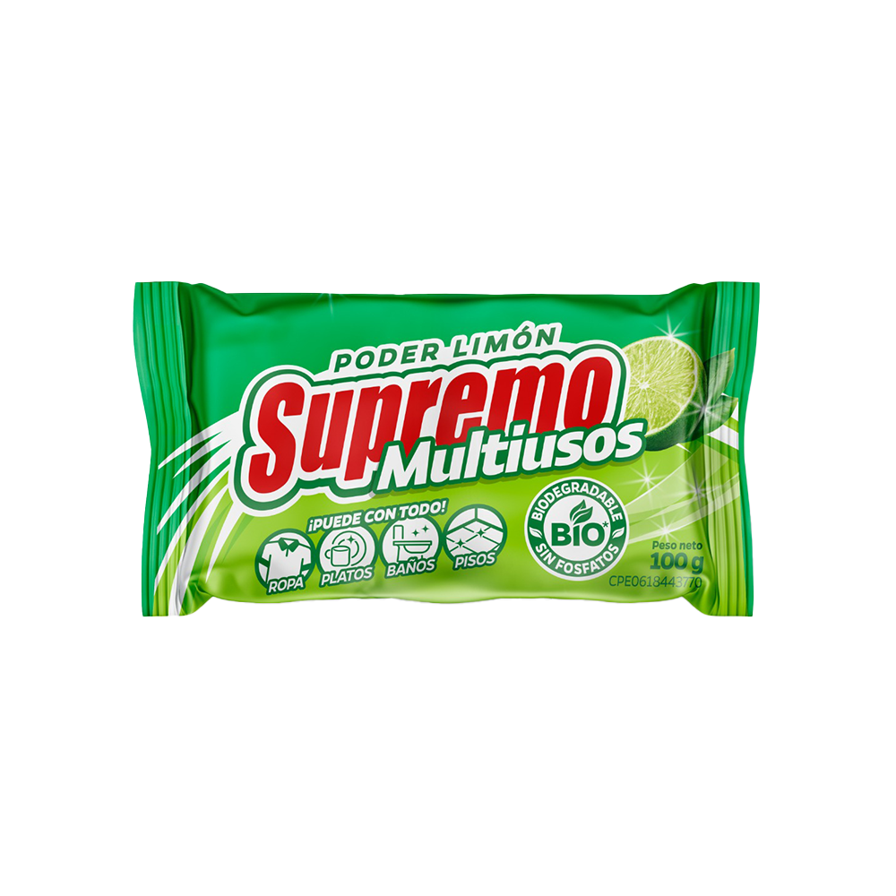 Supremo Multioso Limón Barra 100 gr
