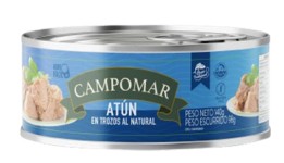 Atún Trozos Al Natural Campomar 140g