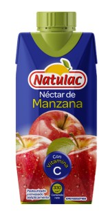 [7592396004487] Néctar de Manzana Natulac Tetrapak 330 ml