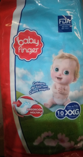 [7597597010824] Pañal Baby Finger Alive - XXG 10 UND