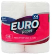 [7597597010596] Papel Sanitario Alive Euro 4 Rollos
