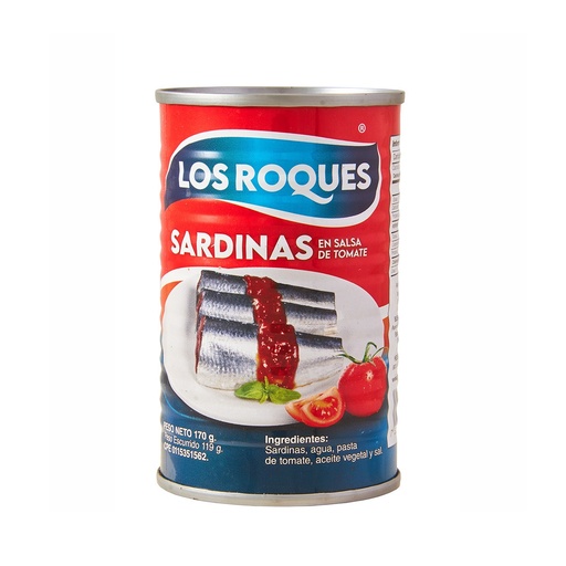 [7595930000020] Sardinas Los Roques en Salsa de Tomate 170gr