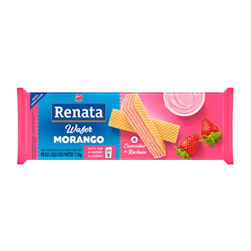 [7896022204952] Galletas Renata Wafer Strawberry 115gr