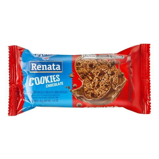 [7896022207809] Galleta Renata de Chocolate con chispas de chocolate 40gr