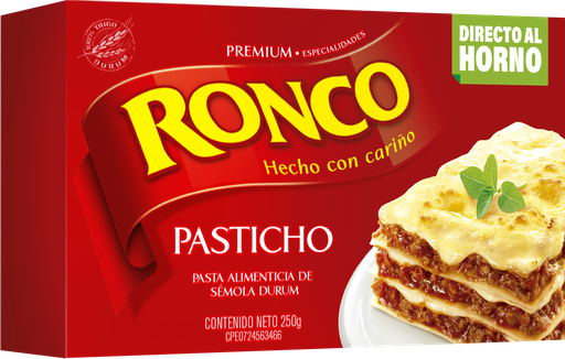 [759104003266] Pasta Ronco Pasticho Directo al Horno 250gr