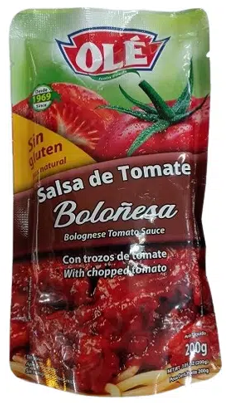 [7595826007539] Salsa para Pasta Boloñesa Olé 200gr