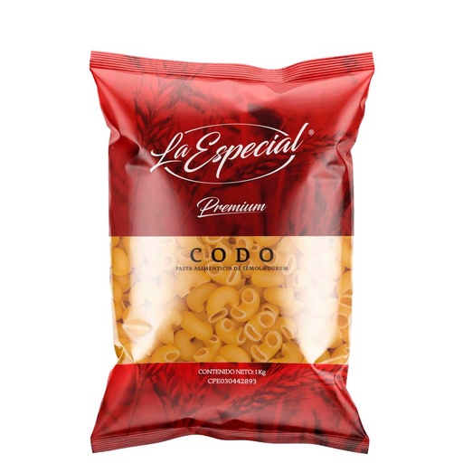 [7591944000230] Pasta La Especial Codo Premium 1Kg