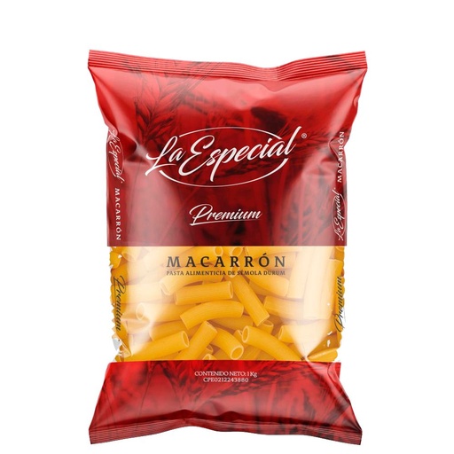 [7591944000858] Pasta La Especial Macarrón Premium 1Kg