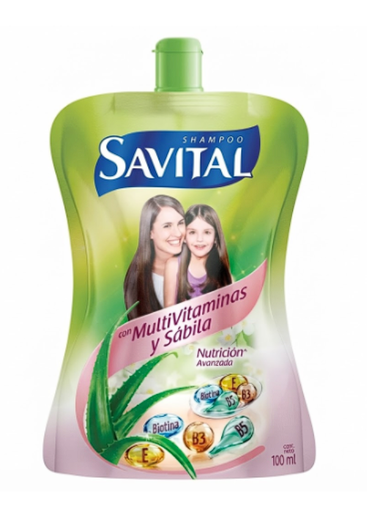[7702006202831] Shampoo Multivitaminas Savital 100 ml