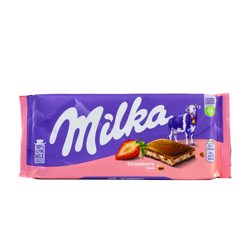 [7622300498429] Chocolate Milka Strawberry 100gr