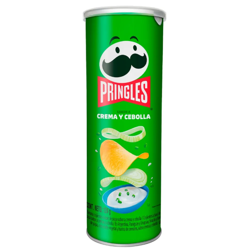 [38000184949] Pringles Sabor Crema Acida y Cebolla 124gr