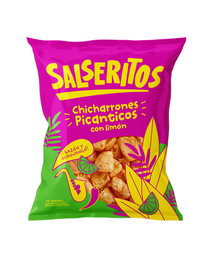 [051497450571] Salseritos Chicharrones Picanticos con Limón Iselitas 20gr
