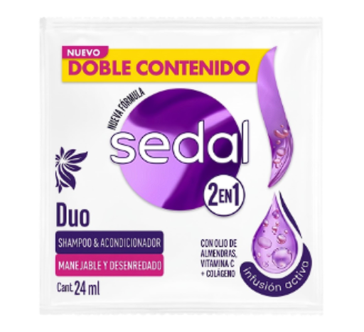 [7702006207676] Shampoo Dos en 1 Sedal 24 ml